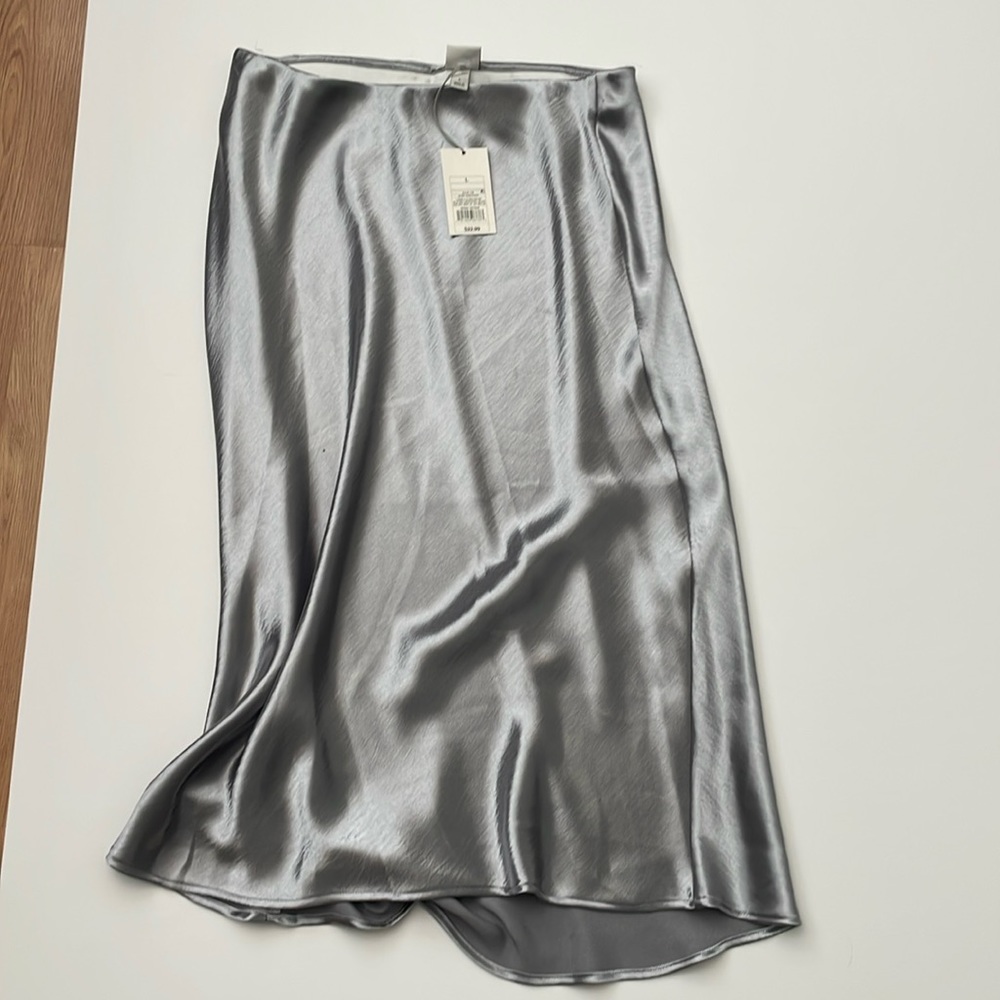 Silver maxi skirt NWT A new Day L
